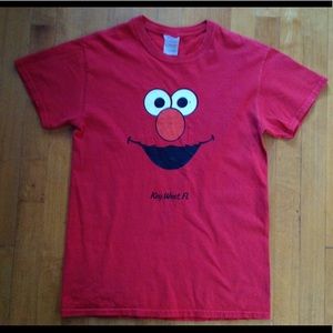 Elmo Key West Red Short Sleeve T-Shirt Size Small